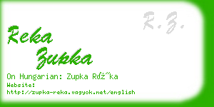 reka zupka business card